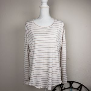 Banana Republic Striped Long-sleeved Signature Tee